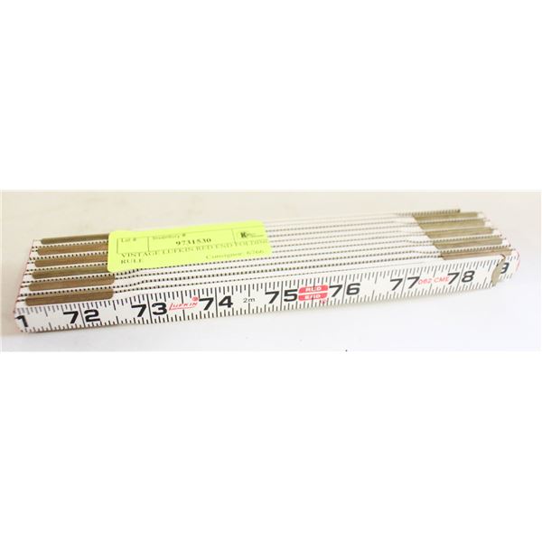 VINTAGE LUFKIN RED END FOLDING RULE