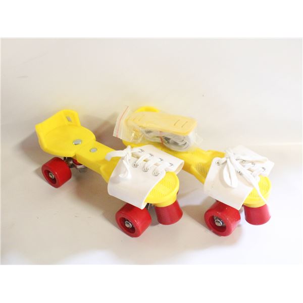 (1970) ADJUSTABLE DISCO ROLLER SKATES IN