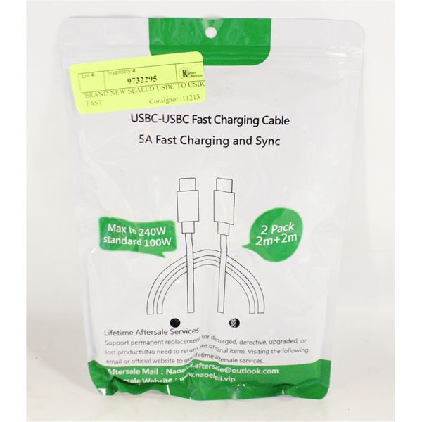 BRAND NEW SEALED USBC TO USBC FAST