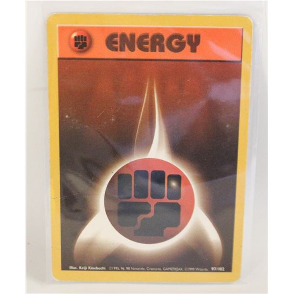 1999 FIGHTING ENERGY POKEMON CARD
