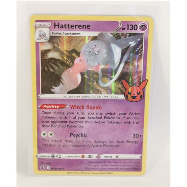 HATTERENE HOLO 073 POKEMON CARD