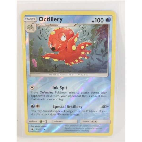 OCTILLERY REVERSE HOLO 23/111 POKEMON CARD