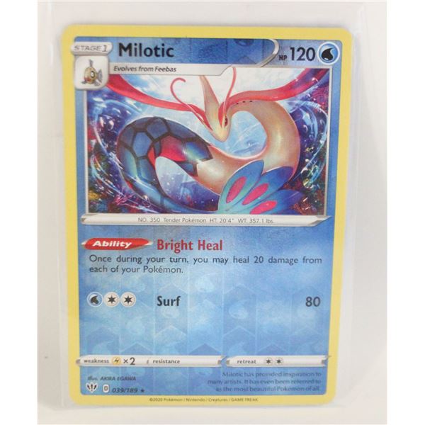 MILOTIC REVERSE HOLO 039/189 POKEMON CARD