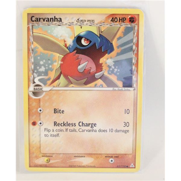 CARVANHA 6/110 POKEMON CARD