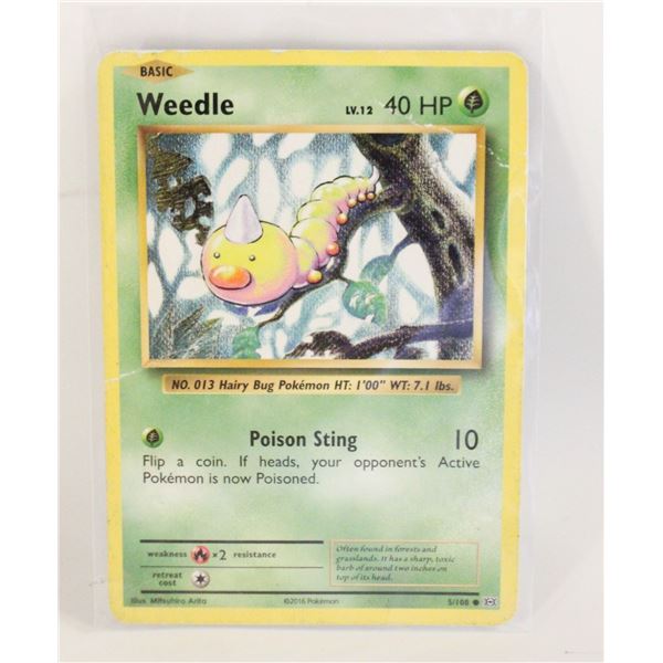 WEEDLE BASIC 5/108 POKEMON CARD