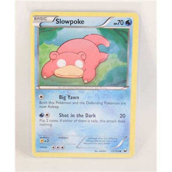 SLOWPOKE 23/108 POKEMON CARD