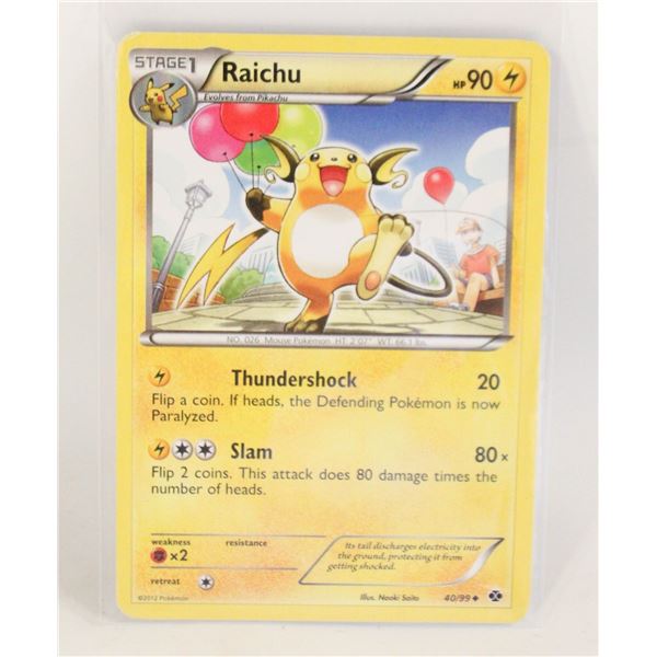 RAICHU 40/99 POKEMON CARD