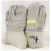 Image 1 : GANDER BRAND SUEDE WORK GLOVES FOR WELDING/