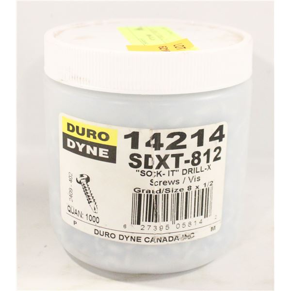 1000PC #8 X 1/2" DRILL-X METAL SCREWS