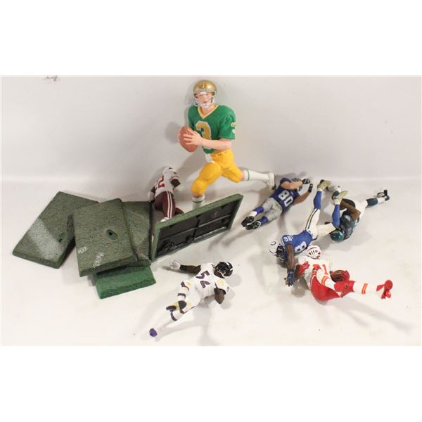BAG OF (6) MCFARLANE MINI FOOTBALL FIGURES