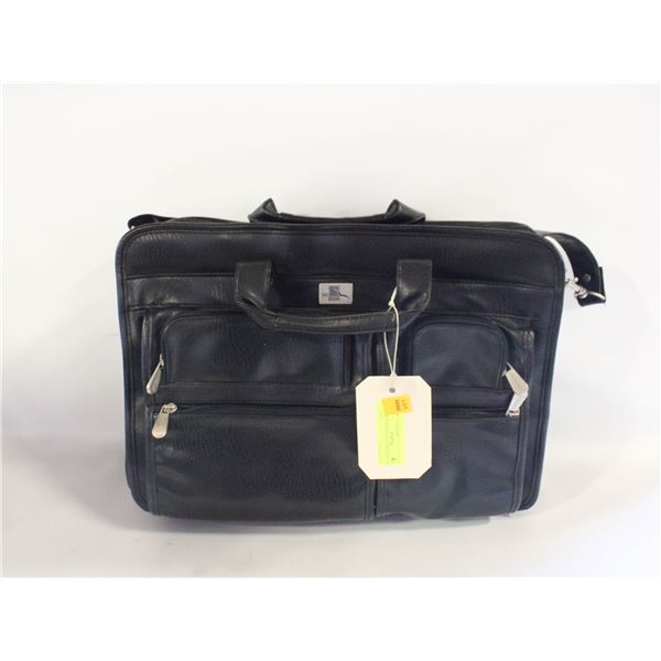 BLACK MESSENGER/BRIEFCASE BAG - SKY
