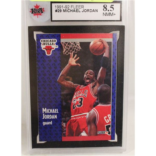 GRADED 1991 MICHAEL JORDAN FLEER
