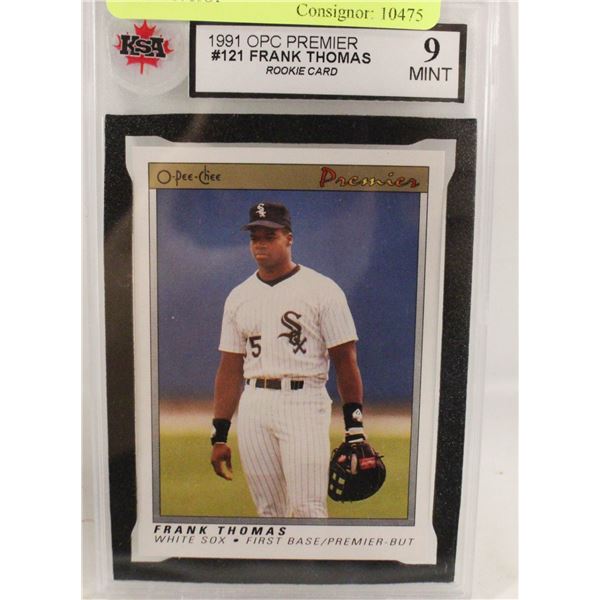GRADED 1991 FRANK THOMAS. MINT. HOF