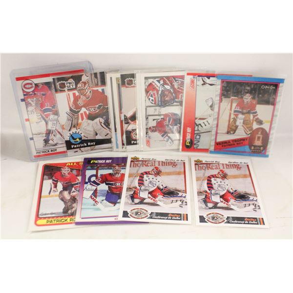 LOT OF (16) PATRICK ROY CARDS