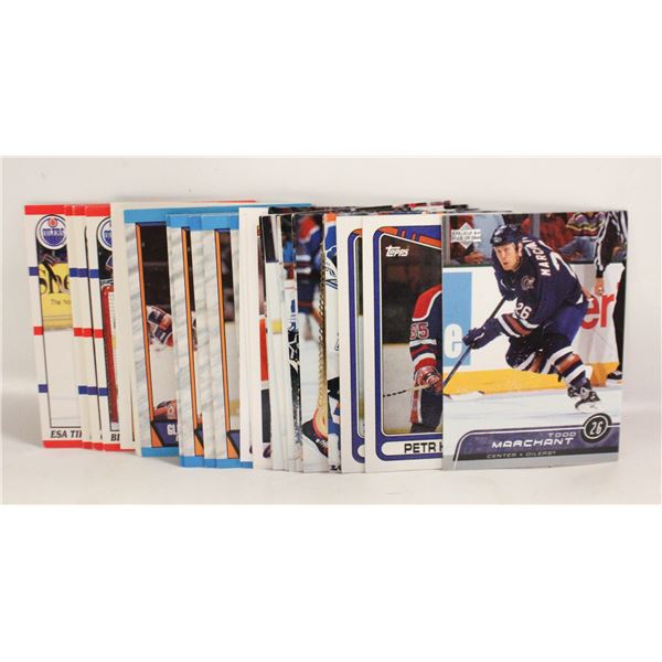 LOT OF OILER CARDS. NHL. 1990-2010