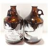 Image 1 : (2) REFILLABLE 64OZ CRAFT BEER GROWLERS