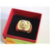 Image 1 : NEW GOLD TONE  SKULL RING SZ12