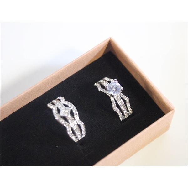 NEW 2PCS/SET RING SET SZ9