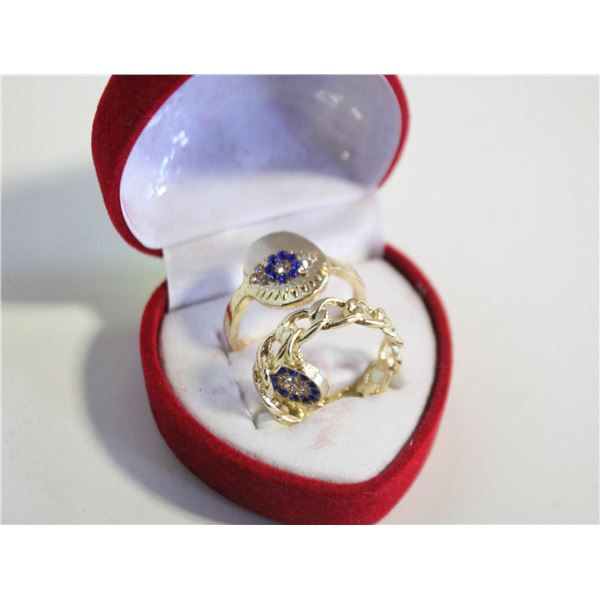 NEW 2PCS/SET RING SET SZ8