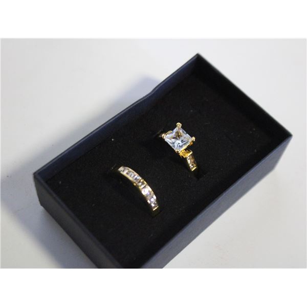 NEW 2PCS/SET RING SET SZ7