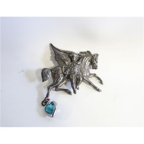 MAJESTIC PEGASUS BROOCH WINGED HORSE
