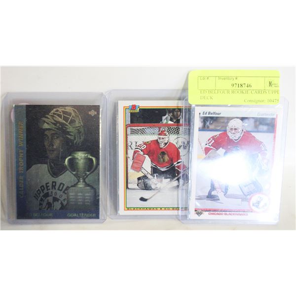 ED BELFOUR ROOKIE CARDS UPPER DECK
