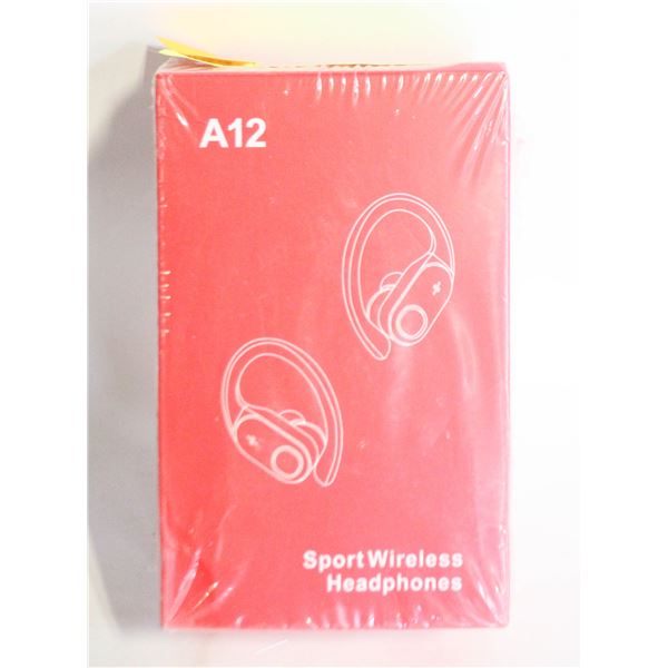 NEW SEALED A12 SPORT WIRELESS HEADPHONES
