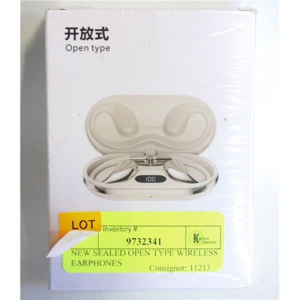 NEW SEALED OPEN TYPE WIRELESS EARPHONES