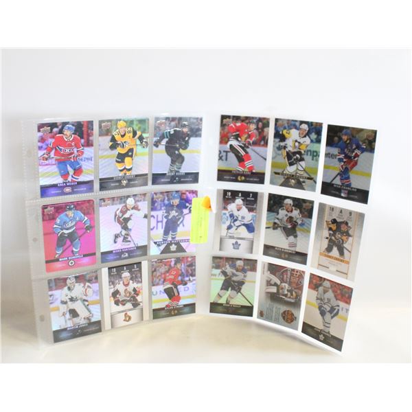 SHEETS OF TIM HORTONS HOCKEY CARDS