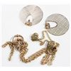 Image 1 : ESTATE GOLDTONE JEWELRY COLLECTION 3PRS EARRINGS+