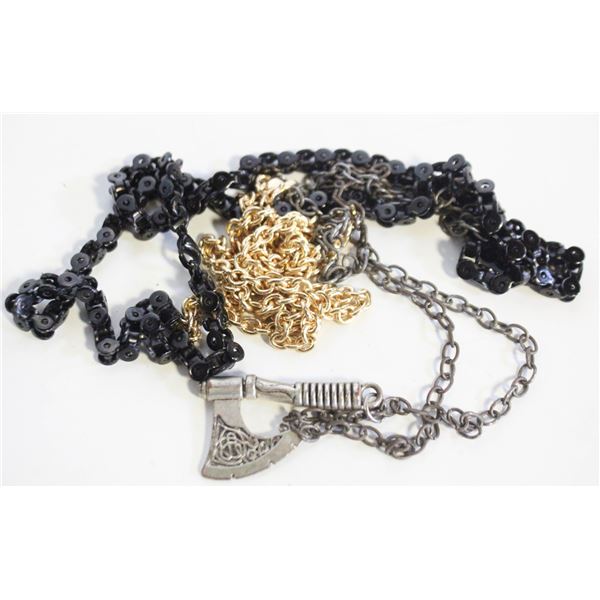 ESTATE MENS COLLECTION OF CHAINS 26" 23" & 25"