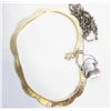 Image 1 : ESTATE GOLD TONE EVENING WEAR NECKLACE + MOTHER OF