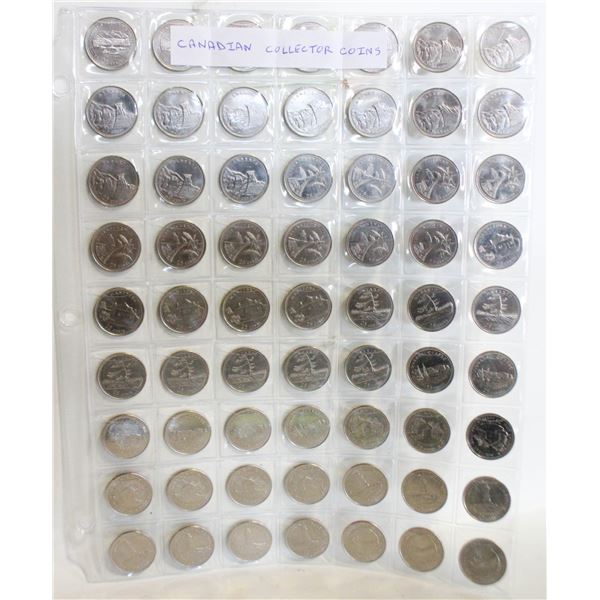 63 CANADIAN COLLECTOR COINS