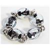 Image 1 : BLOWN GLASS METALLIC ACCENT CHUNKY
