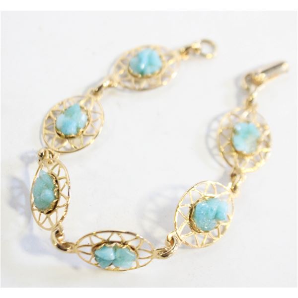 RAW TURQUOISE STONE BRACELET