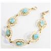 Image 1 : RAW TURQUOISE STONE BRACELET