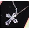 Image 1 : CRYSTAL CROSS NECKLACE