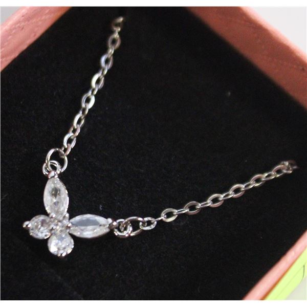 CRYSTAL BUTTERFLY NECKLACE