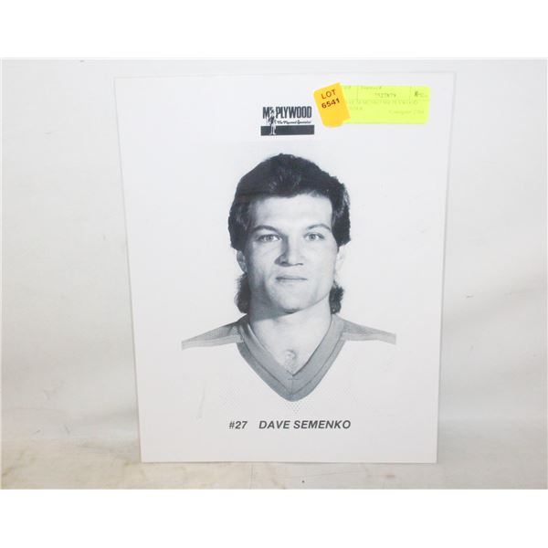 DAVE SEMENKO MR PLYWOOD SPONSER