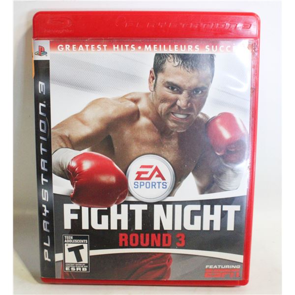FIGHT NIGHT ROUND 3 PS3 PLAYSTATION 3 VIDEO GAME