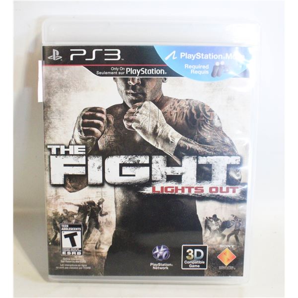 THE FIGHT LIGHTS OUT PS3 PLAYSTATION 3 VIDEO GAME