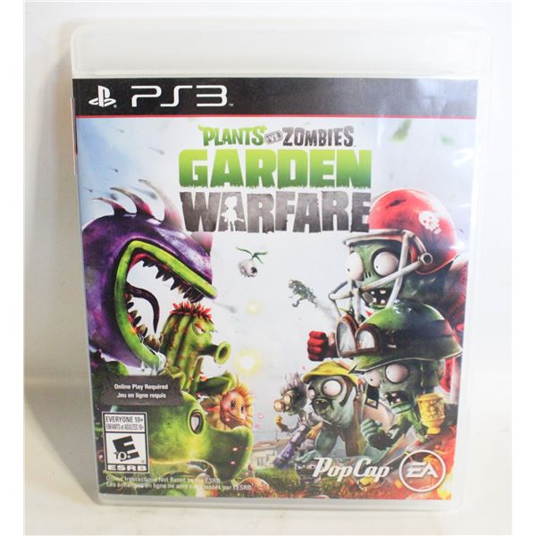 PLANTS VS ZOMBIES GARDEN WARFARE PS3 VIDEO GAME