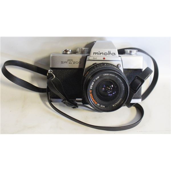 MINOLTA SR-T 200 35MM SLR CAMERA W/ MINOLTA