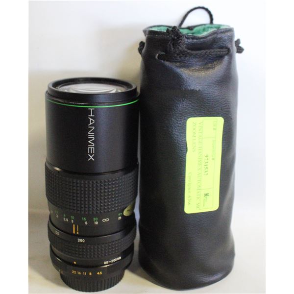 VINTAGE HANIMEX AUTOMATIC MC ZOOM LENS