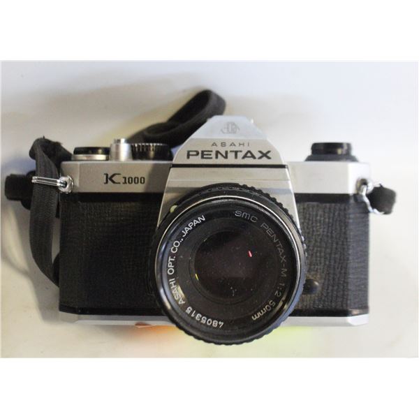 PENTAX ASAHI K1000 35MM SLR CAMERA W/ PENTAX-M
