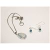 Image 1 : 17)  LAB CREATED PEAR SHAPED OPAL,