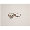 Image 1 : 14)  SILVER TONE & ROSE GOLD 2 PCE