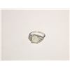 Image 1 : 11)  SILVER TONE WITH LAB CREATED OPAL