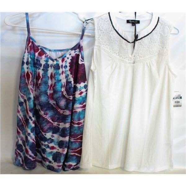 2 LAR. SUMMER TOPS