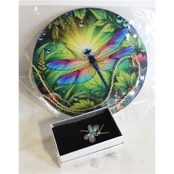 DRAGONFLY NECKLACE & SUNCATCHER